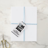 Étiquettes-cadeau Un joyeux Dude bleu mignon garçon premier annivers (Avec de laficelle)