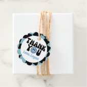 Étiquettes Cadeau Un joyeux Merci de garçon de race (En situation)