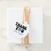 Étiquettes Cadeau Un joyeux Merci de garçon de race (En situation)