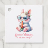 Étiquettes Cadeau Un lapin est en chemin Baby shower (Devant)