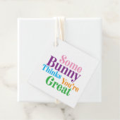 Étiquettes Cadeau Un lapin pense que vous êtes un cadeau de Pâques (En situation)