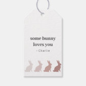 Étiquettes-cadeau Un Lapin T'Aime Pâques (Devant)