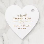 Étiquettes Cadeau Un Mariage de Merci doux (Dos)