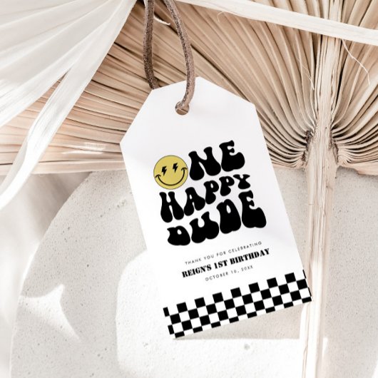 Étiquettes-cadeau Un mec heureux | Garçons Rad Enfants 1er anniversa