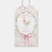 Étiquettes-cadeau Un Merci de fête d'anniversaire à une oie stupide (Devant)