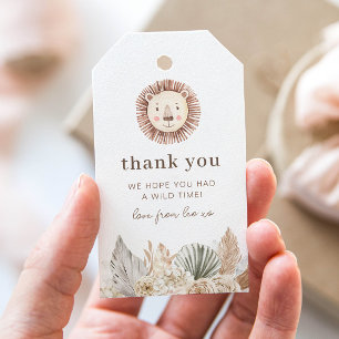 Étiquettes-cadeau Un Merci Feuille neutre et sauvage