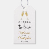 Étiquettes-cadeau Un Merci Mariage au champagne chic pour l'amour (Devant)