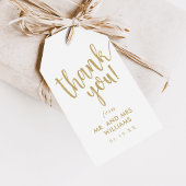 Étiquettes-cadeau Un Merci Mariage simple à la main