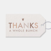 Étiquettes-cadeau Un Merci neutre moderne et neutre pour les femmes (Devant (Horizontal))