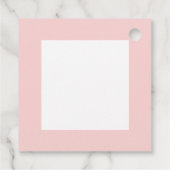 Étiquettes Cadeau un mignon anniversaire de enfant rose (Dos)