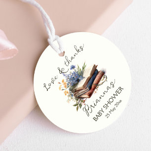 Étiquettes Cadeau Un nouveau chapitre de livre baby shower faveur