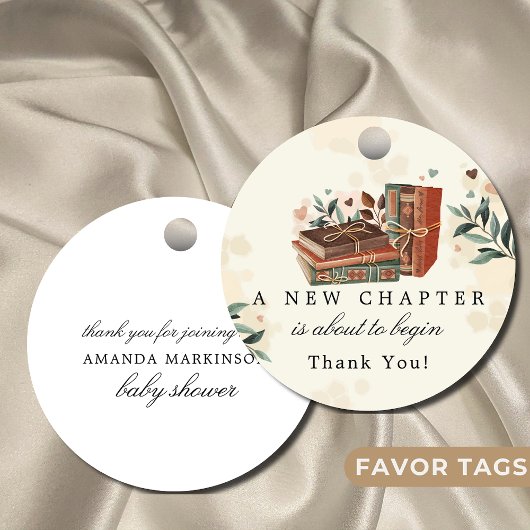 Étiquettes Cadeau Un nouveau chapitre est sur le point de commencer
