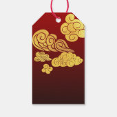 Étiquettes-cadeau Un nuages Ox coupé en papier Nouvel An chinois 202 (Dos)