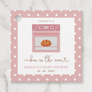 Étiquettes Cadeau Un Pain Dans Le Baby shower Rose Fille Bébé Au Fou