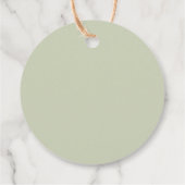 Étiquettes Cadeau Un petit amour arrive Bébé orange Shower (Dos)