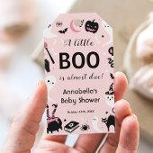 Étiquettes-cadeau Un petit Baby shower Boo Pink Halloween