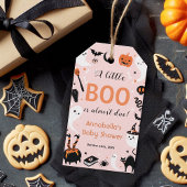 Étiquettes-cadeau Un petit Baby shower Boo Pink Halloween