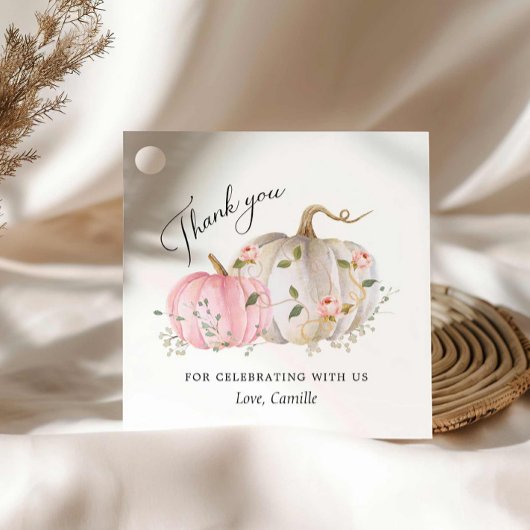 Étiquettes Cadeau Un Petit Baby shower Citrouille