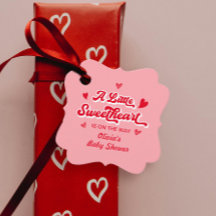 Un petit Baby shower de Saint-Valentin rose rouge