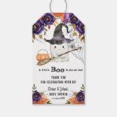 Étiquettes-cadeau Un Petit Baby shower D'Halloween Boo Cute Ghost (Devant)