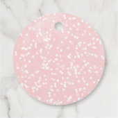 Étiquettes Cadeau Un petit Baby shower d'hiver de flocon de neige (Dos)