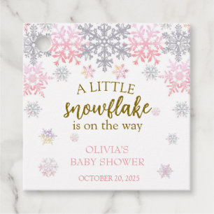 Étiquettes Cadeau Un petit baby shower Snowflake