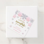 Étiquettes Cadeau Un petit baby shower Snowflake (En situation)