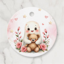 Un Petit Boo Est Dû Bébé Mignonne Fille Fantôme Pe