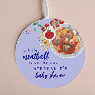 Étiquettes Cadeau Un petit boulet de viande est en route Baby Shower