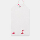 Étiquettes-cadeau Un petit Cabine dans les bois | Noël festif (Dos)