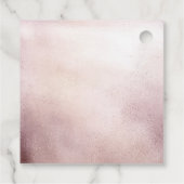 Étiquettes Cadeau Un Petit Citrouille Fleurit Baby shower Rose (Dos)