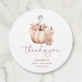 Étiquettes Cadeau Un Petit Citrouille Se Trouve Sur Le Chemin Du Bab (Devant)