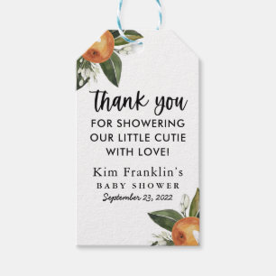 Étiquettes-cadeau Un Petit Cutie Clementine BABY SHOWER Favoriser Do