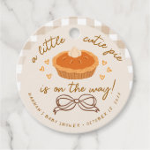 Étiquettes Cadeau Un petit Cutie Pie est sur son chemin (Devant)