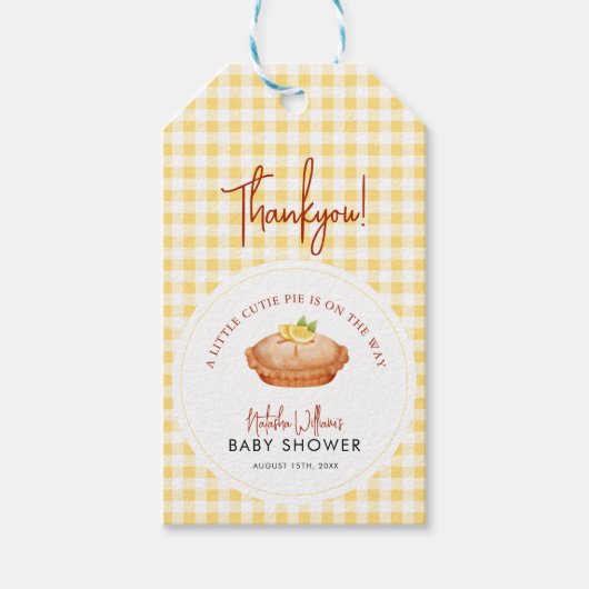 Étiquettes-cadeau Un petit gâteau est en chemin baby shower (Devant)