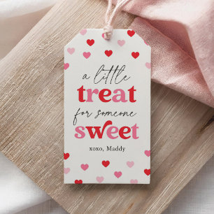 Étiquettes-cadeau Un petit gâteau pour un Valentin doux