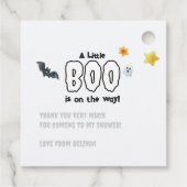 Étiquettes Cadeau "Un petit livre est en route" Baby shower d'Hallow (Dos)