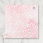 Étiquettes Cadeau Un petit Merci de Baby shower rose (Dos)