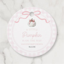 Un petit nœud rose citrouille automne Baby Shower
