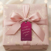 Étiquettes-cadeau Un petit quelque chose juste pour vous rose