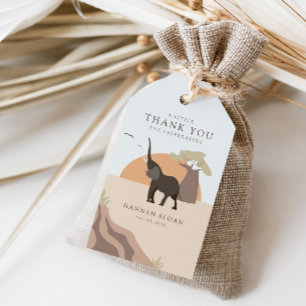 Étiquettes-cadeau Un Peu D'Arachide Safari Desert Baby shower Favo