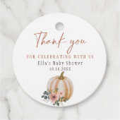 Étiquettes Cadeau Un peu de flush flush Citrouille (Devant)