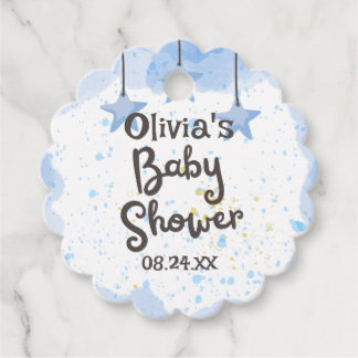 Étiquettes Cadeau Un peu de joie : Baby shower d'aquarelle