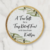 Étiquettes Cadeau Un peu de plaisir Soirée Martini (Devant)