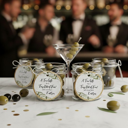 Étiquettes Cadeau Un peu de plaisir Soirée Martini