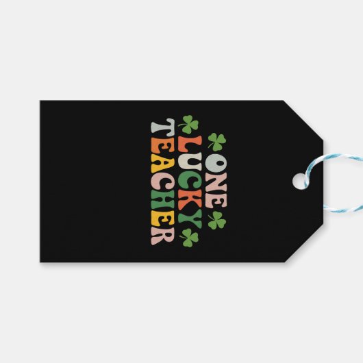 Étiquettes-cadeau Un professeur chanceux enseignant la Saint-Patrick (Devant (Horizontal))