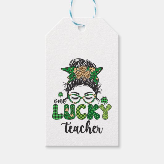 Étiquettes-cadeau Un professeur chanceux - Saint-Patrick (Devant)