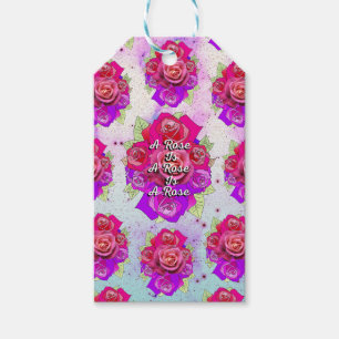Étiquettes-cadeau Un Rose est un Rose est un Rose