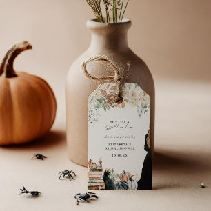 Étiquettes-cadeau Un Sort   Fête de Mariage de Halloween
