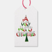 Étiquettes-cadeau Un très joyeux Noël (Devant)